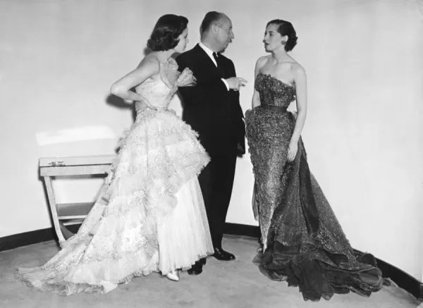 Vintage Print: Christian Dior at 1950 Paris Fashion Art