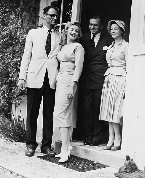 Marilyn Monroe, Arthur Miller, Laurence Olivier and Vivien Leigh
