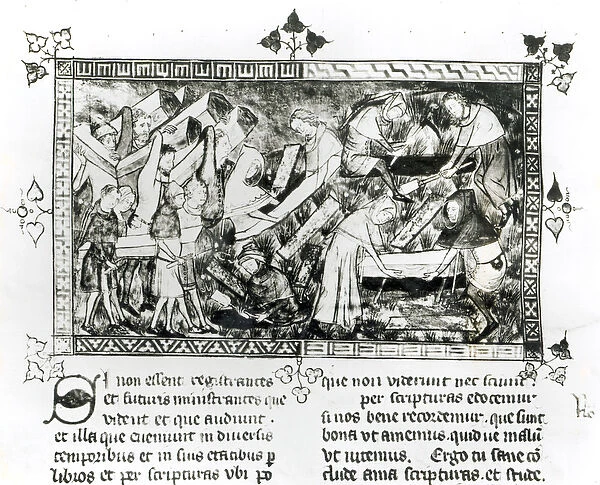 13076-77 f. 24v Black Death at Tournai, by Gilles de Muisit