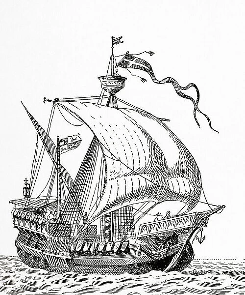 A 15th century Spanish caravel