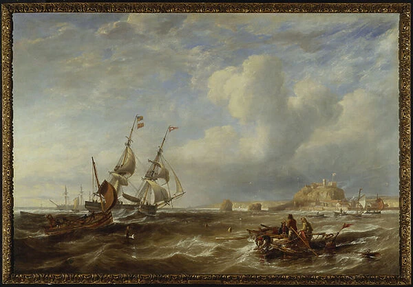 The 78-Ton Brigantine The Advocate off St. Helier, Jersey, 1749 (oil on canvas)