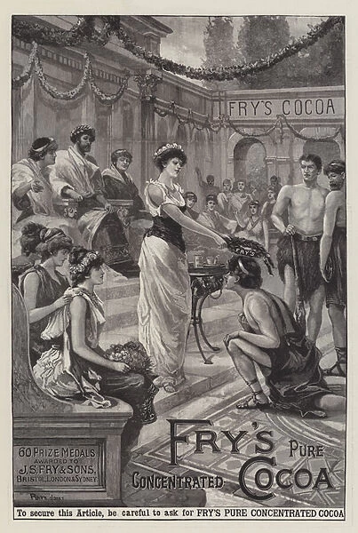 Advertisement, Frys Pure Concentrated Cocoa (engraving)