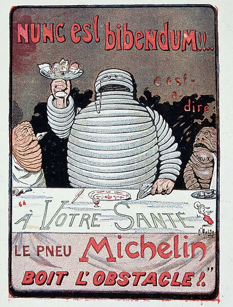 Advertising Michelin - by O Galop, deb. 20th century