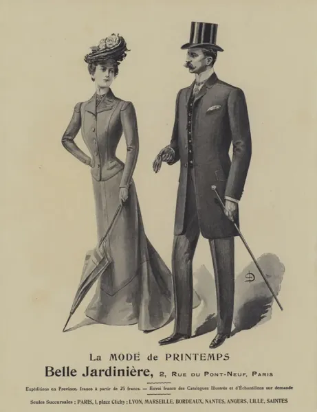 Fine Art Print: Belle Jardiniere Spring Fashions Art