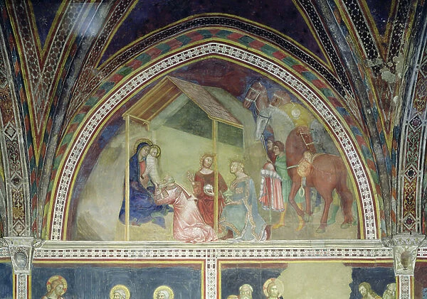 The Adoration of the Magi, from a series of Scenes of the New Testament (fresco)