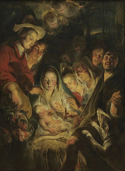 The Adoration of the Shepherds, 1616 (oil on canvas)
