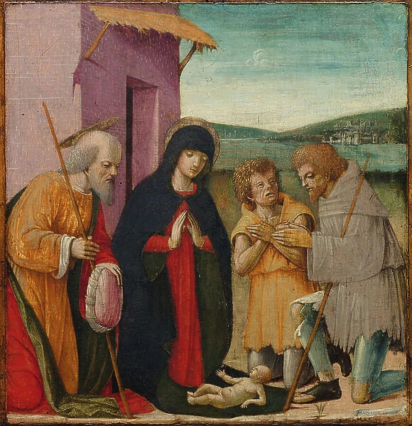 Adoration of the Shepherds, c. 1480-1500 (oil on wood)