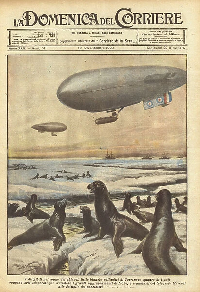 Airships in the Ice Kingdom (Colour Litho)