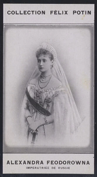 Alexandra-Feodorovna, Imperatrice De Russie (1872) (b  /  w photo)