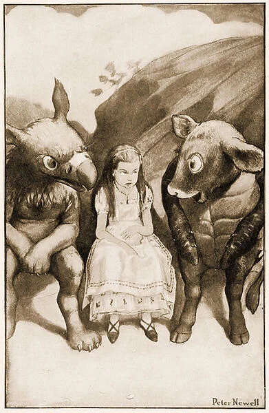 'Alice began telling them her adventures', illustration for Lewis Carroll