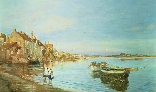 All on a Summers Day, at Bosham, Sussex, 1888 (oil on canvas)