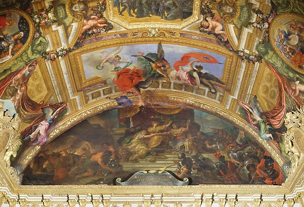 The Alliance of Germany and Spain with Holland, 1672, Ceiling Painting from the Galerie