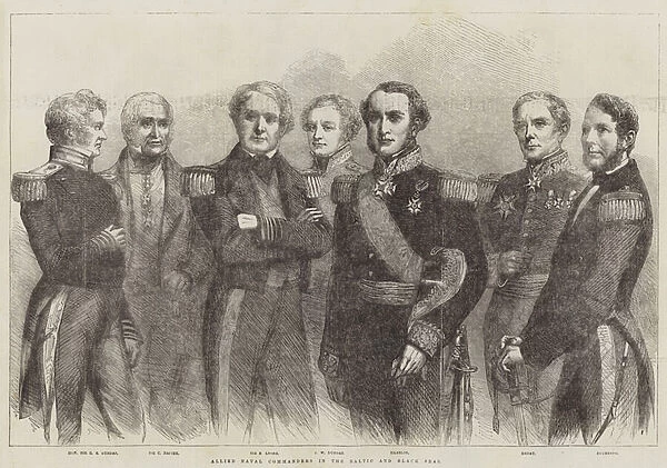 Allied Naval Commanders in the Baltic and Black Seas (engraving)