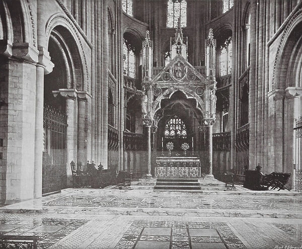The Altar, Peterborough Cathedral (b  /  w photo)