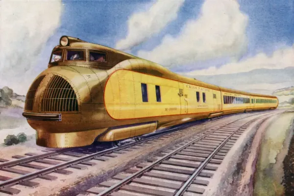 Fine Art Print: Americas First Diesel-Electric Express Art