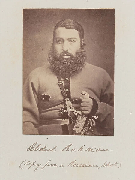 Amir Abdur Rahman, 1880 (b  /  w photo)