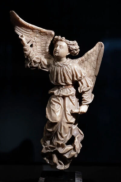 Anonymous Master, Brabant, A Floating angel, c.1510-1530 (Alabaster)