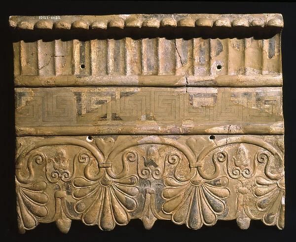 Antefix from the Temple of Mater Matuta at Satricum, Latium, Italy (terracotta)