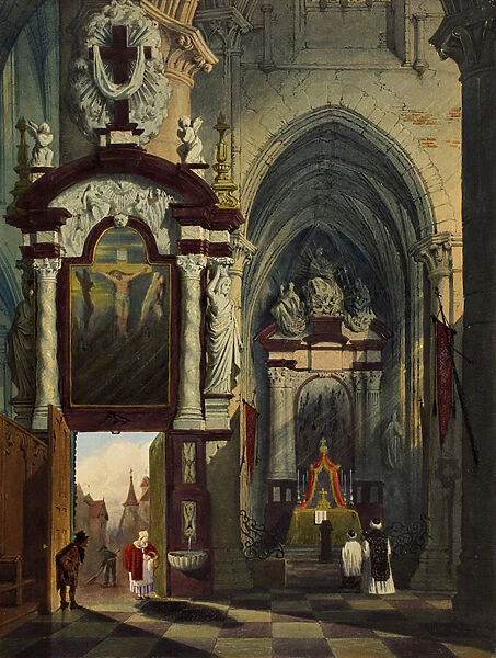 Antwerp Cathedral, 1878 (w / c on paper)
