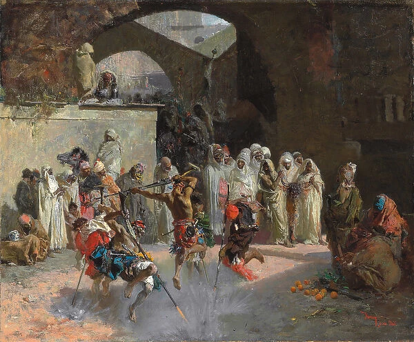 Arab Fantasia, 1866 (oil on canvas)