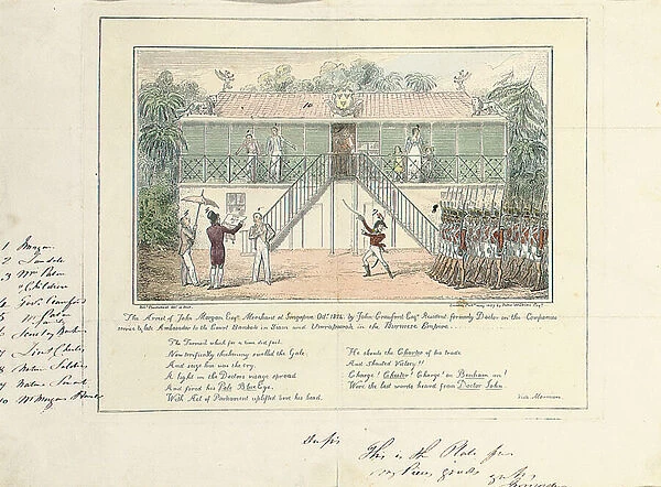 The Arrest of John Morgan, Esq. Merchant, Singapore, October 1824, by John Crawford Esq