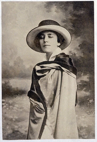 Art. The american painter Romaine Brooks. Photo, France, 1923. (b / w photo)