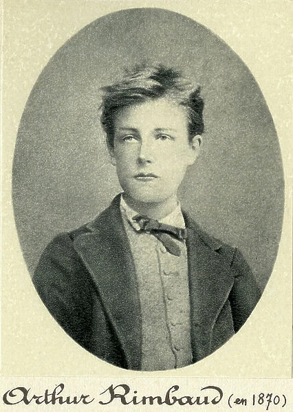 Arthur Rimbaud in 1870. 1854-1891 (photo)