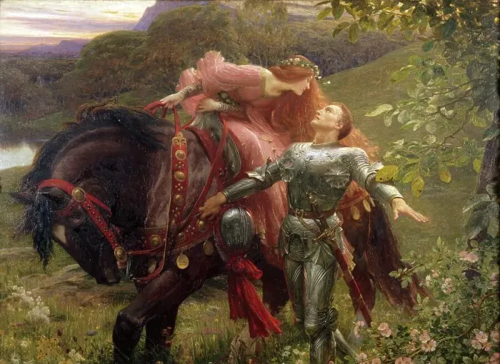 Framed Print : La Belle Dame Sans Merci Print, 1902 Oil on Canvas Framed Print : La Belle Dame Sans Merci Print, 1902 Oil on Canvas