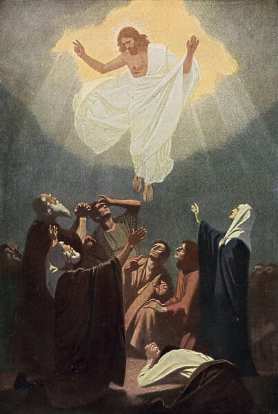 The Ascension of Christ (colour litho)