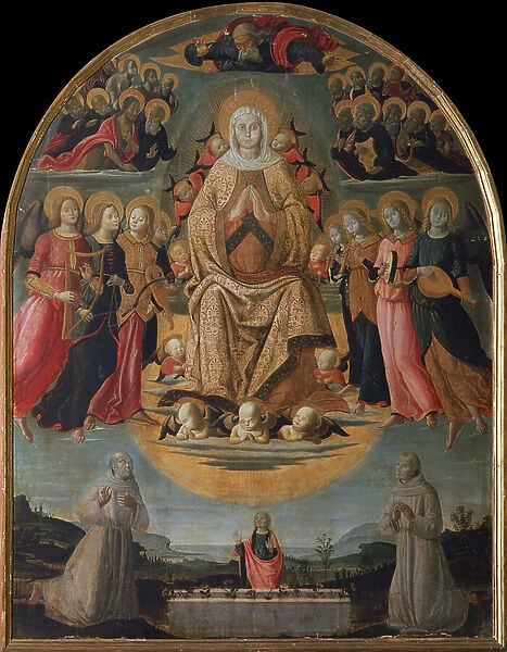 Assumption of the Virgin (painting on wood)