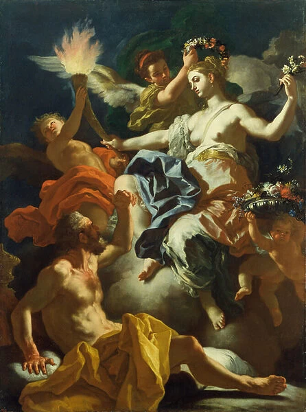 Aurora Taking Leave of Tithonus, 1704 (oil on canvas)