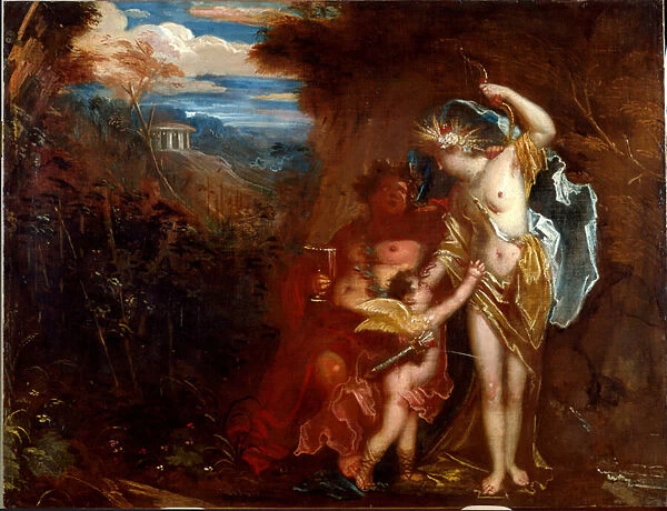 Bacchus, Ceres and Love, 18th century (painting)