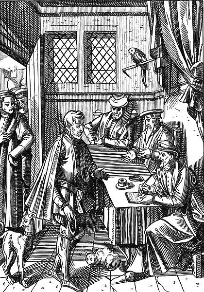 Bailliage, or Tribunal of the Kings Bailiff, after a wood engraving in