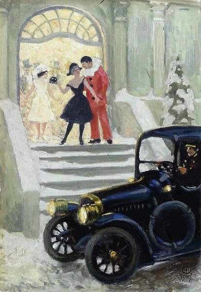 After the Ball, 1917 (oil on board)