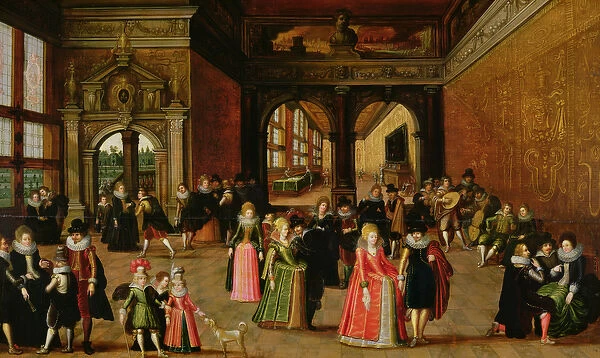 A Ball During the Reign of Henri IV (oil on panel)