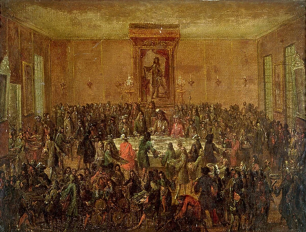 Banquet Given in Honour of Louis XIV (1638-1715) by the Corps Municipal at the Hotel-de-Ville, c