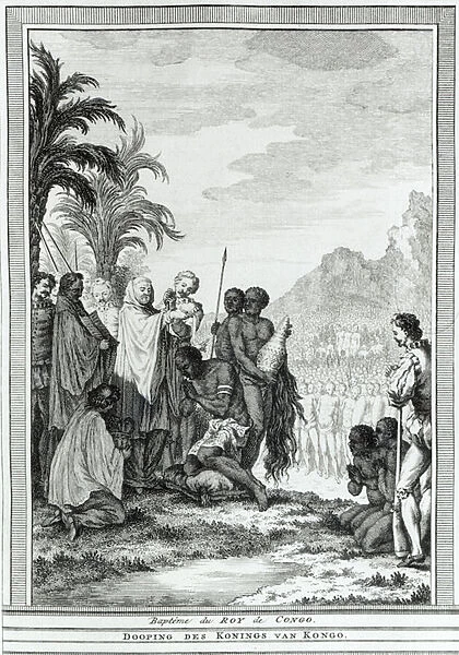 The Baptism of the King of Congo (engraving)
