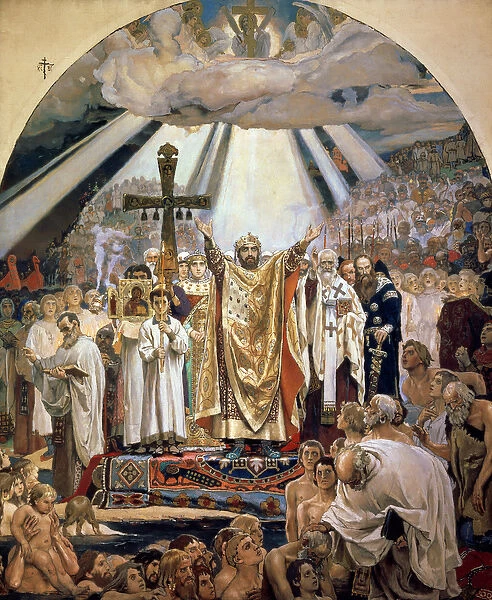 Baptism of Rus, 1885-96 (oil on canvas)