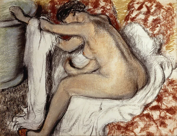 After the Bath, Woman Drying; Apres le Bain, Femmes Essuyant, c