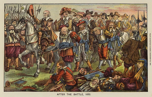 After the Battle, 1892: satire on the 1892 United Kingdom general election (coloured engraving)