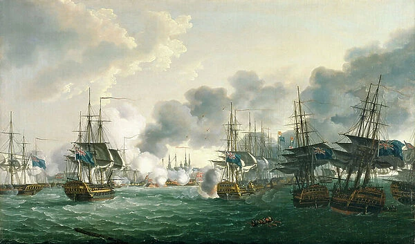The Battle of Copenhagen, 2 April 1801, 1801 (oil on canvas)