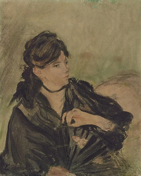 Berthe Morisot with a Fan, 1922 (collotype)