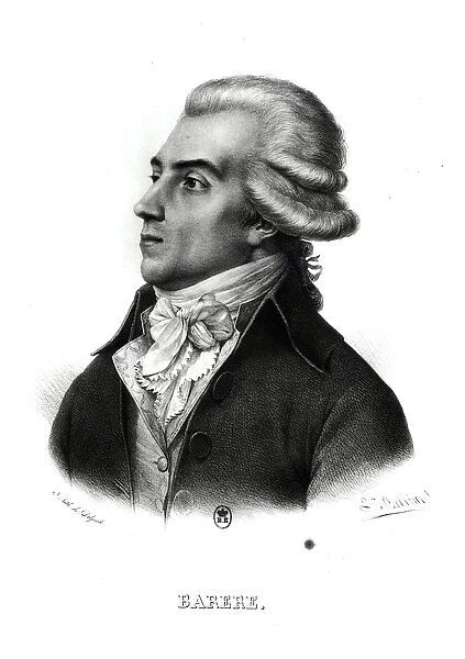 Bertrand Barere de Vieuzac (1755-1841) (engraving) (b  /  w photo)