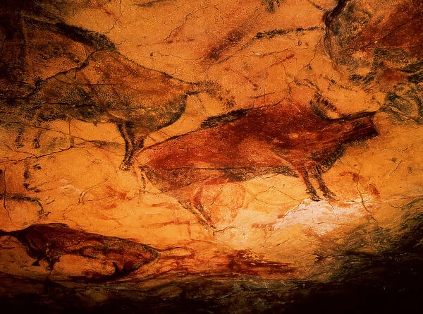 Bison from the Caves at Altimira, c. 15000 BC (cave painting)