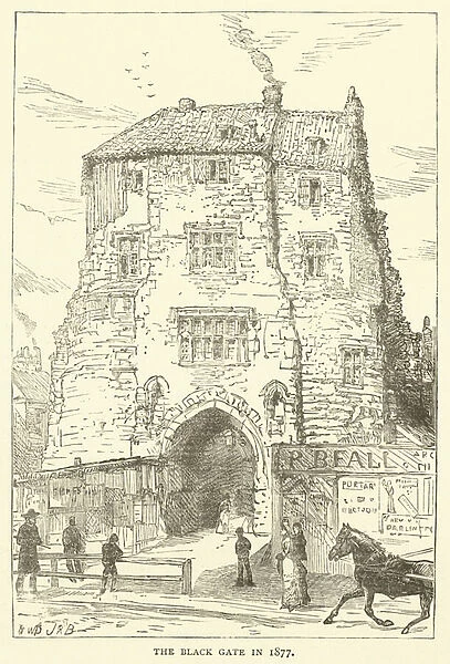 The Black Gate in 1877 (engraving)