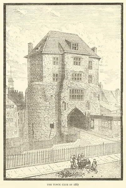 The Black Gate in 1887 (engraving)