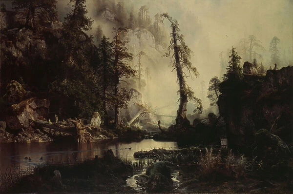 Black Lake, 1852 (oil on canvas)