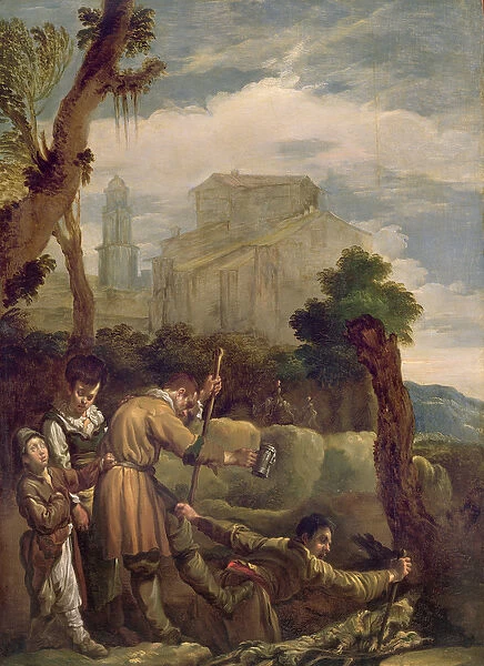 The Blind Leading the Blind, 1621-22 (panel)