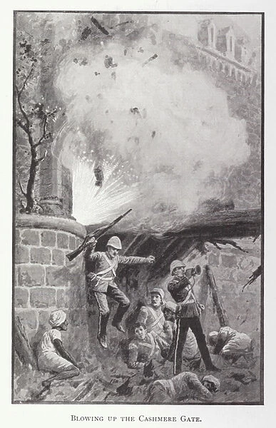 Blowing up the Cashmere Gate (litho)