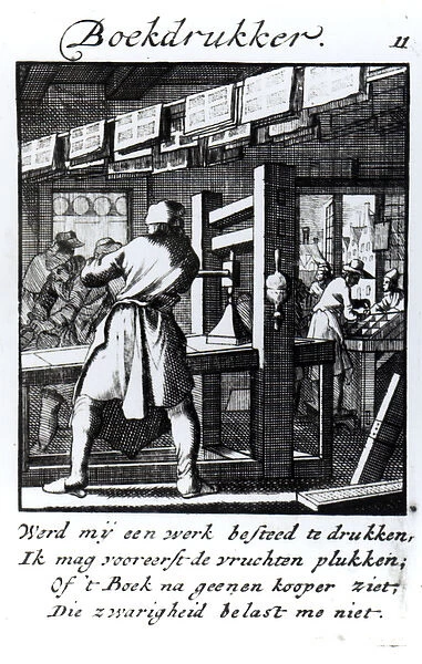 The Book Printer, from the trade book Iets voor Allen by Abraham van St